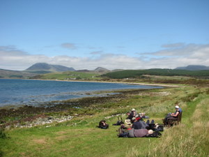 A relaxing afternoon at Machrie Bay on the Isle of Arran