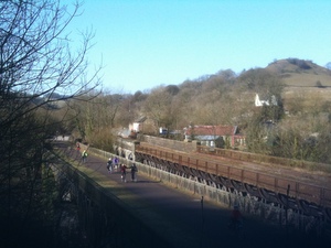 Cycing the Monsal Trail, Millers Dale, Derbyshire