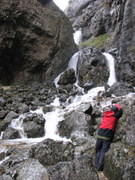 John photograhing Gordale Scar waterfall