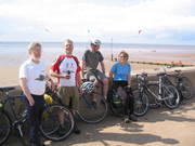 Cyclists on the Prom