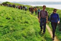 A huge turn-out for the coast walk