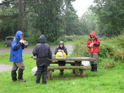 Heavy shower in Shropshire