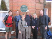 Intrepid walkers at the start