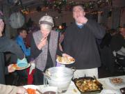 Trudi and Nigel tuck in